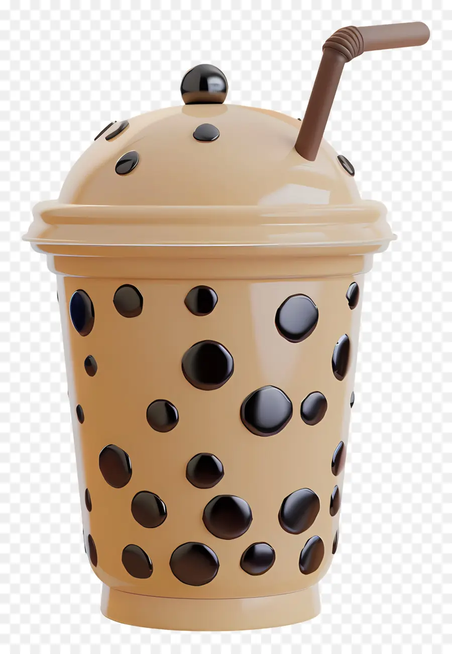 Boba Tea，Té De Burbujas De Chocolate PNG