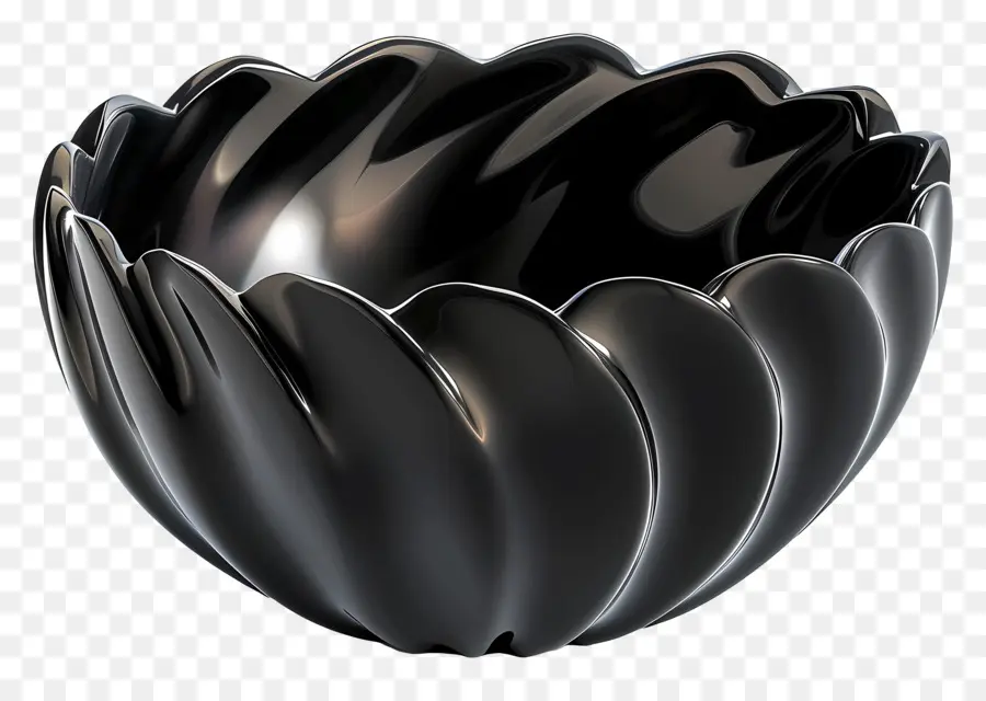 Plato Decorativo，Negro Bowl PNG