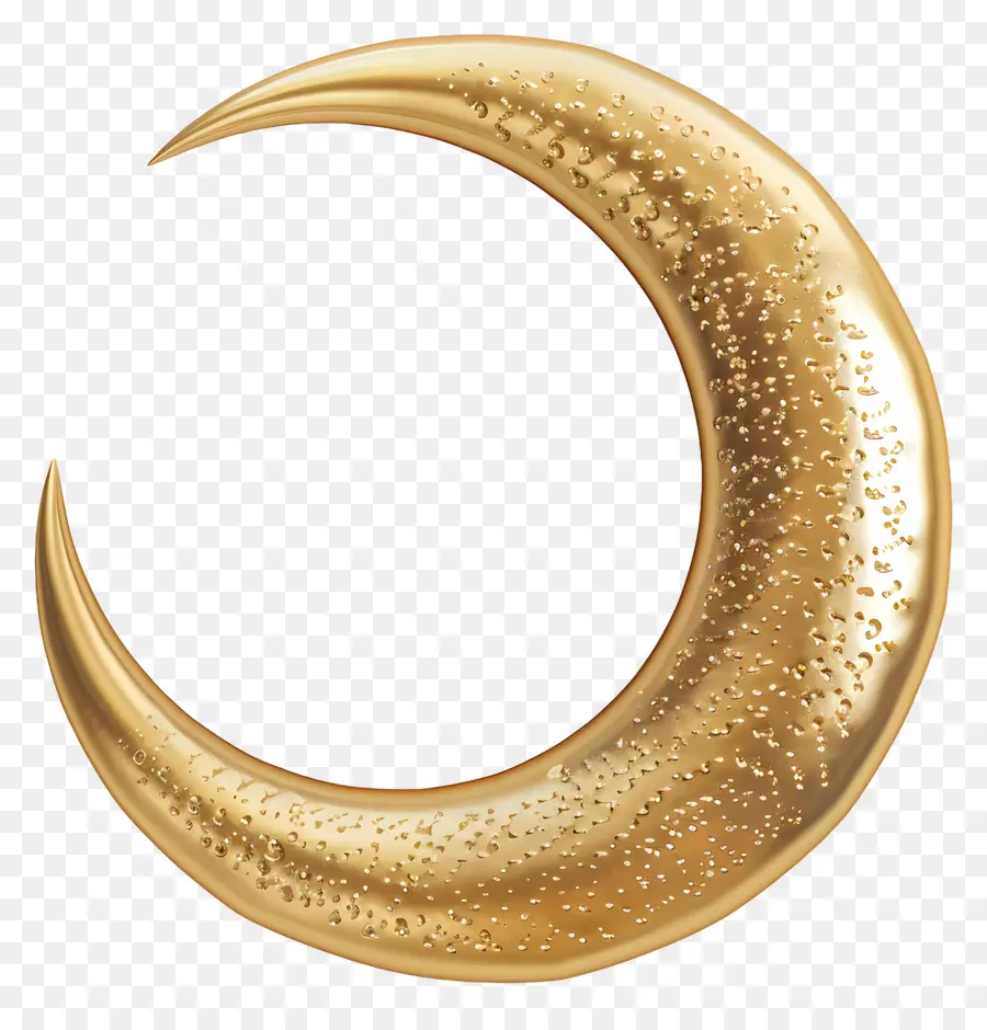 Crescent Moon，Golden Moon PNG