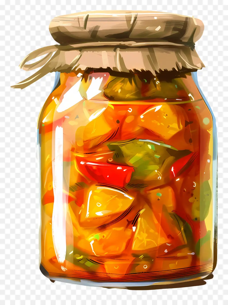 Pepinillo De Mango Jar，Comidas Enlatadas PNG