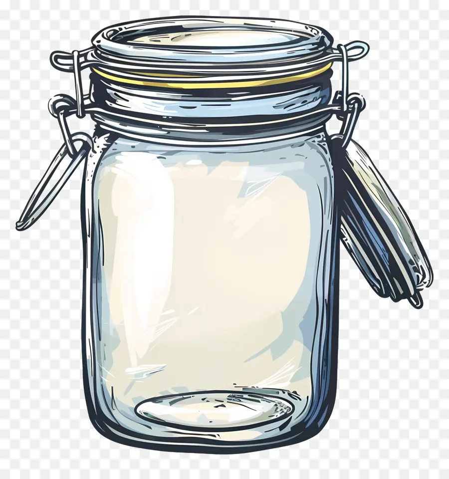 Jarra De Vidrio Vacío，Jar Mason PNG