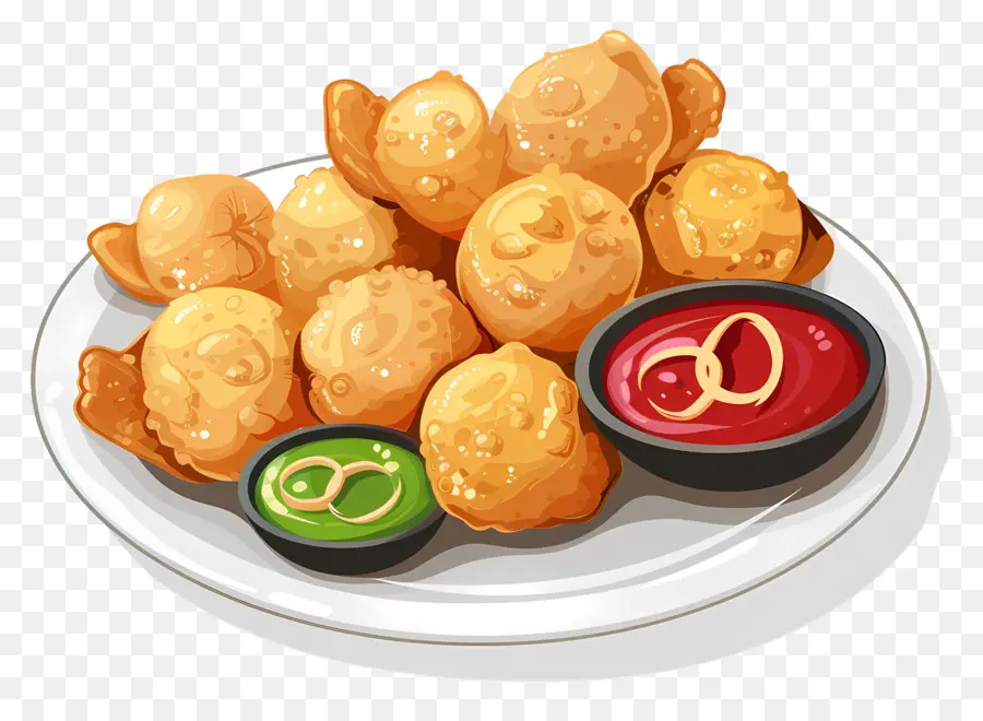 Panipuri，Nuggets De Pollo Frito PNG