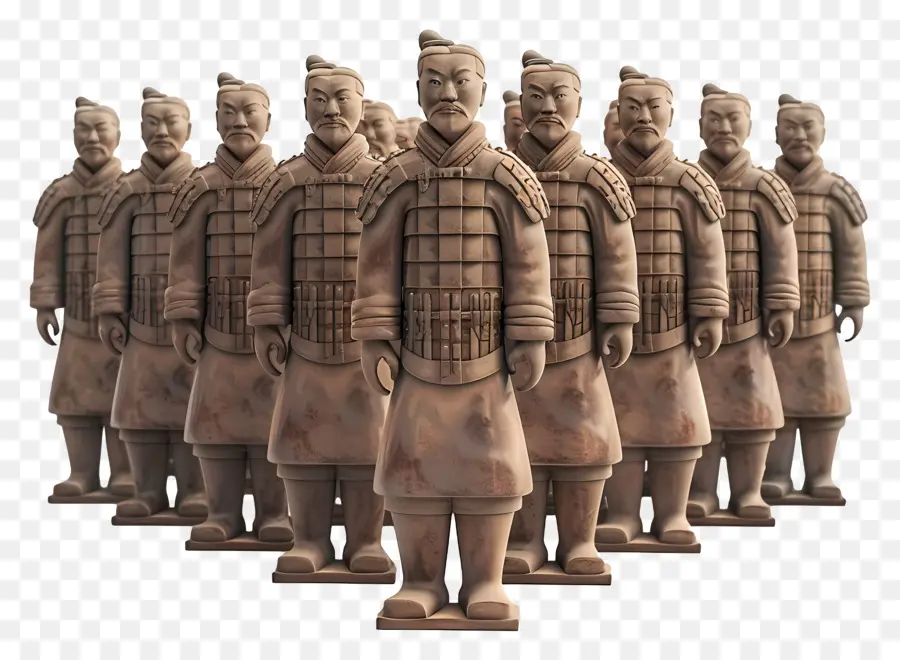 El Ejército De Terracota，Antiguos Guerreros Chinos PNG