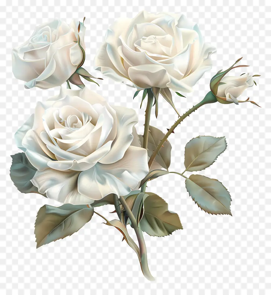 Las Rosas Blancas，Ramo PNG