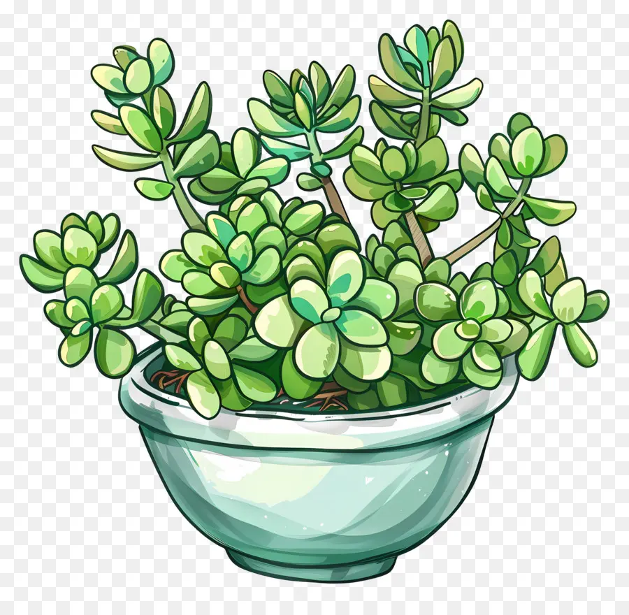 La Planta De Jade，Planta Suculenta PNG