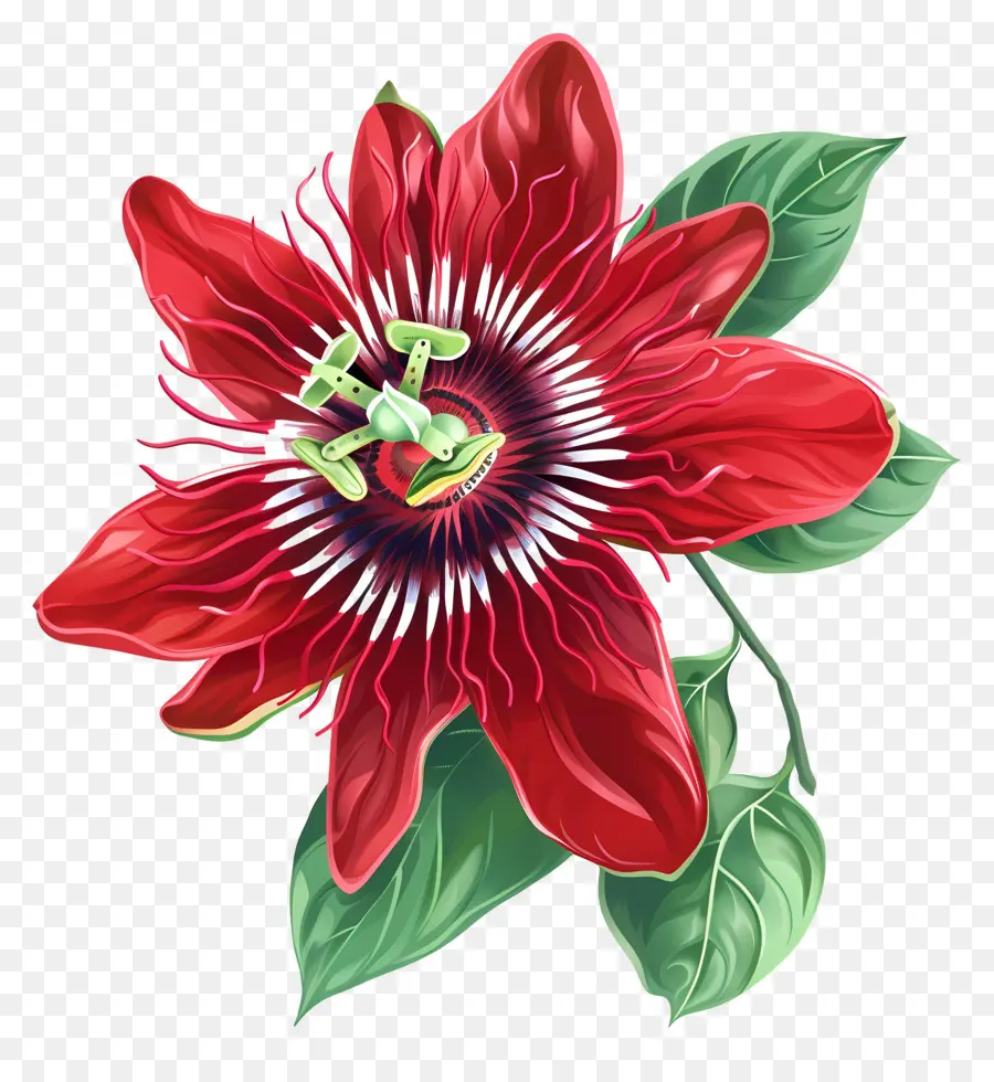 Flor De La Pasión，Flor De La Pasión Roja PNG