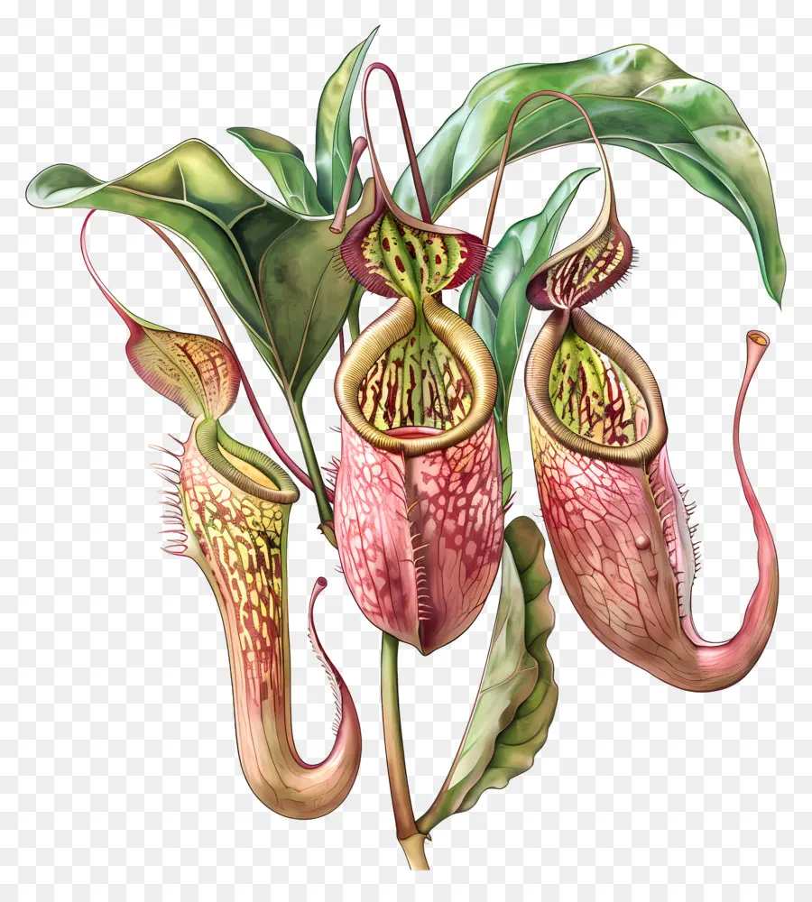 Planta De Jarra Nepenthes，Venus Atrapamoscas PNG