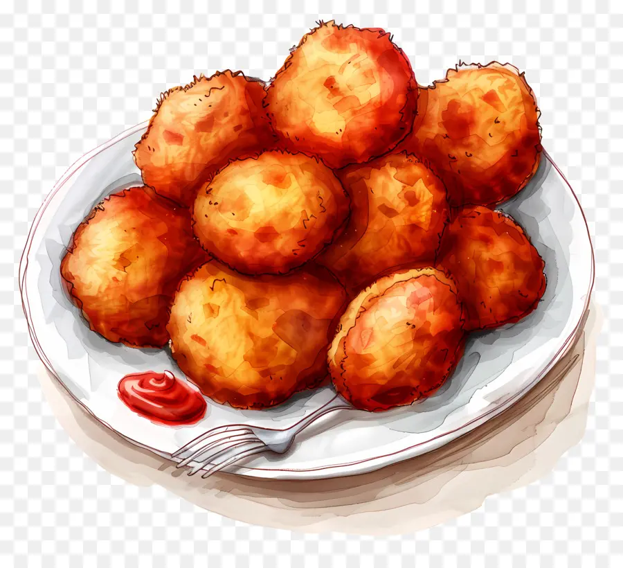 Batata Vada，Nuggets De Pollo Frito PNG