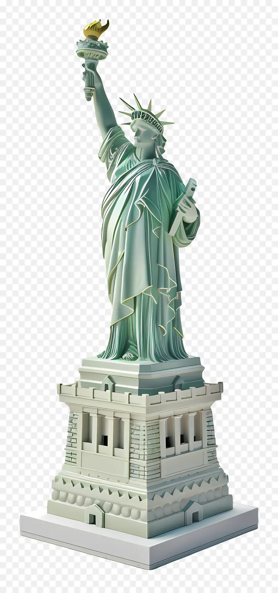 Estatua De La Libertad，Libertad Iluminando El Mundo PNG