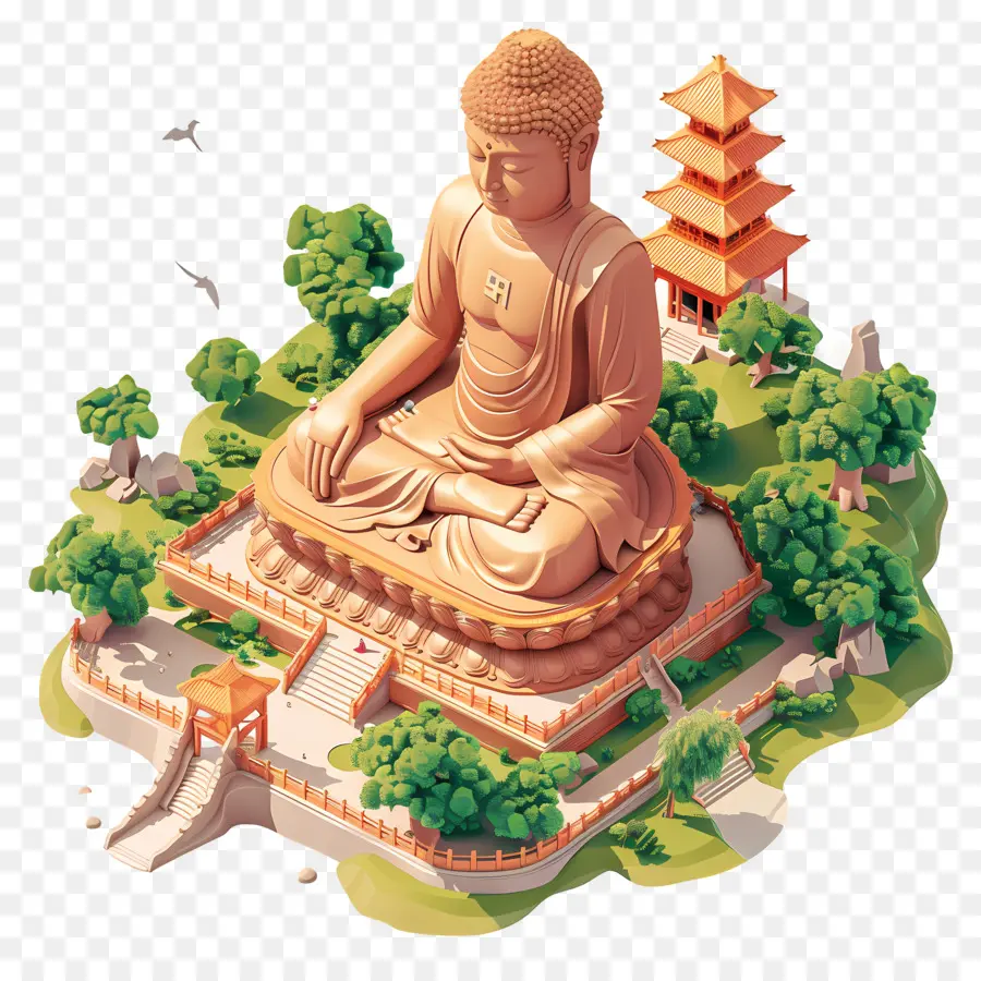 Buda Gigante，Estatua De Buda PNG