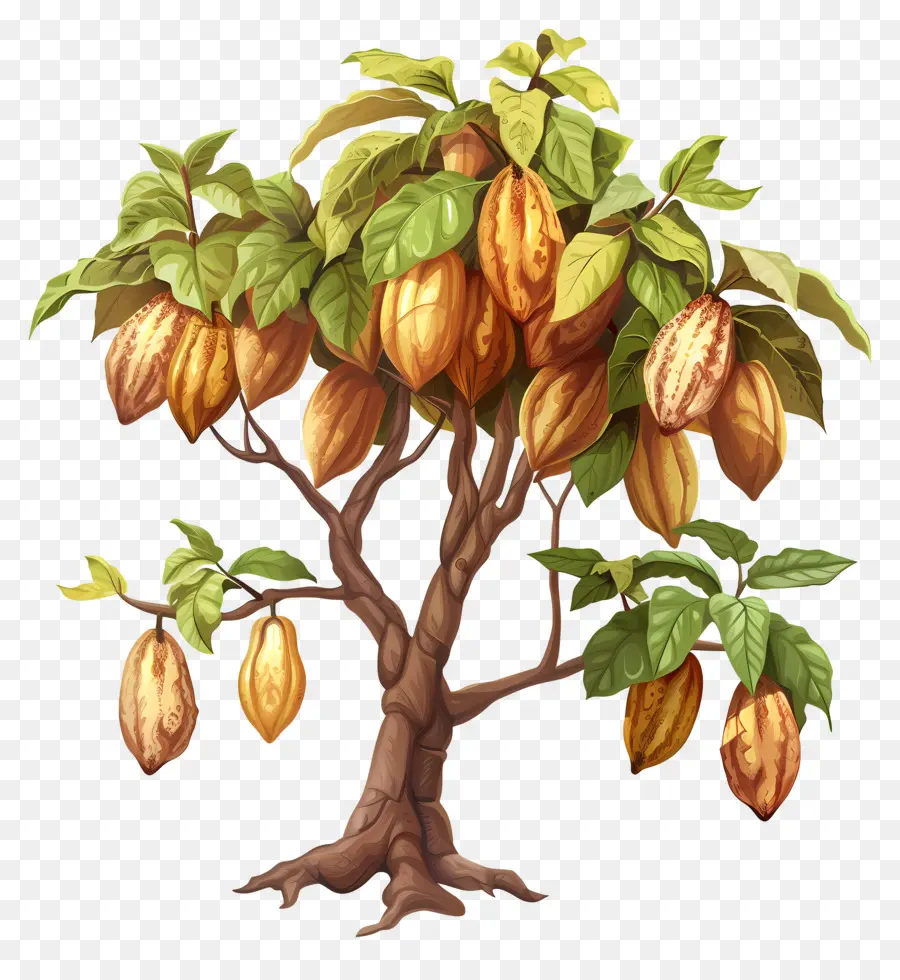 árbol Del Cacao，árbol De Chocolate PNG