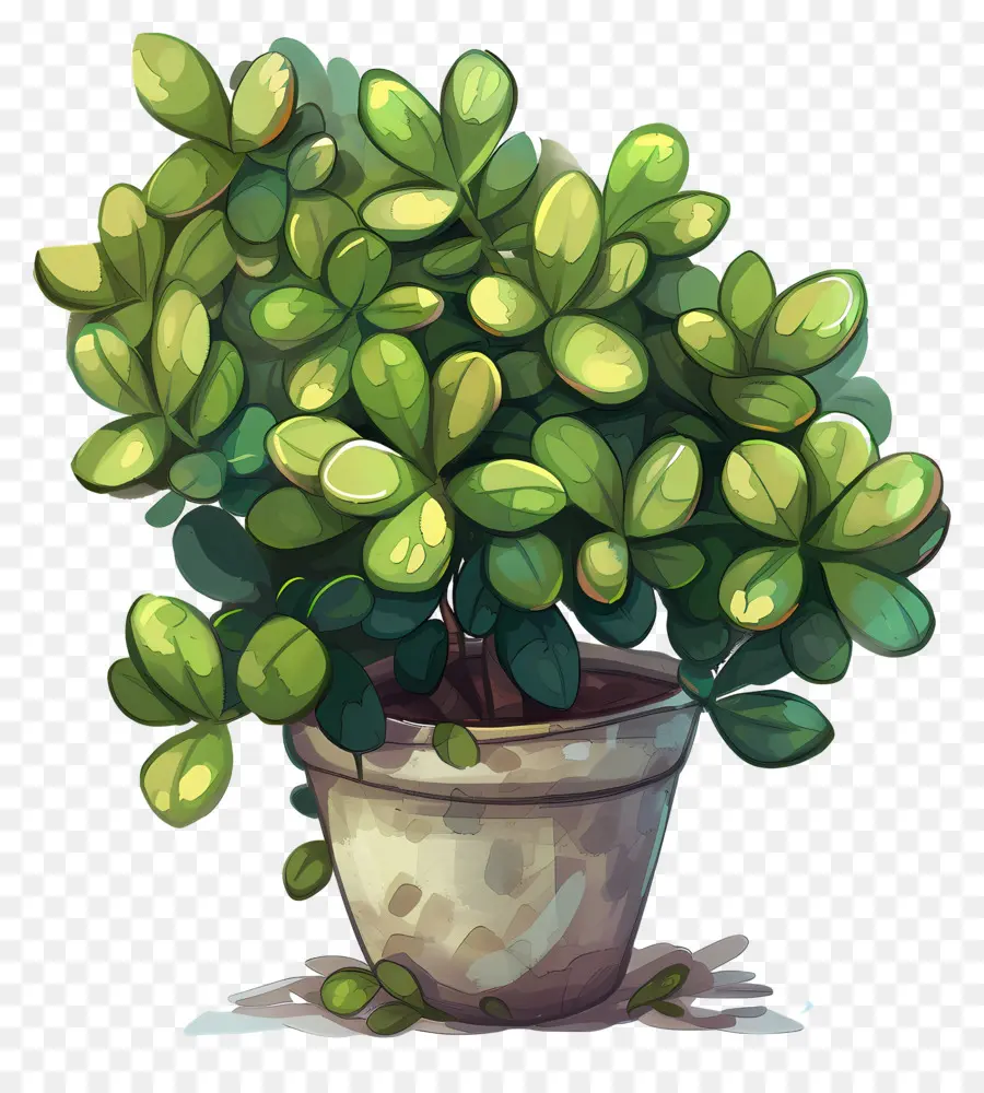 La Planta De Jade，Planta En Maceta PNG