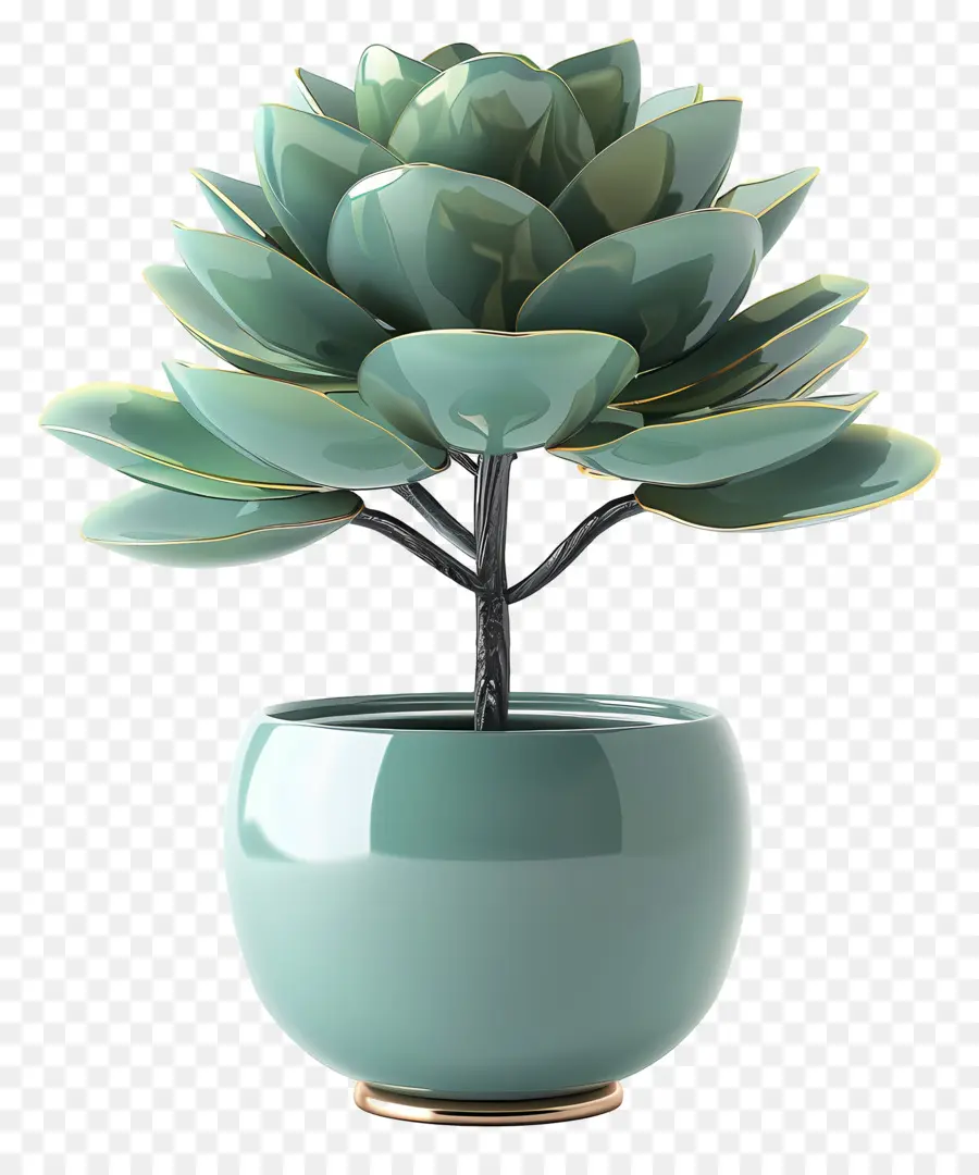 Flor De Jade En Maceta，Planta En Maceta PNG