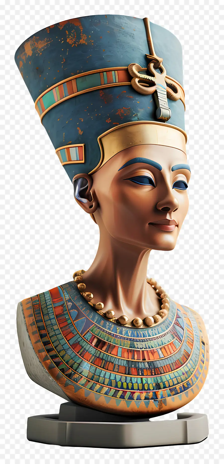 Busto De Nefertiti，Reina Egipcia PNG