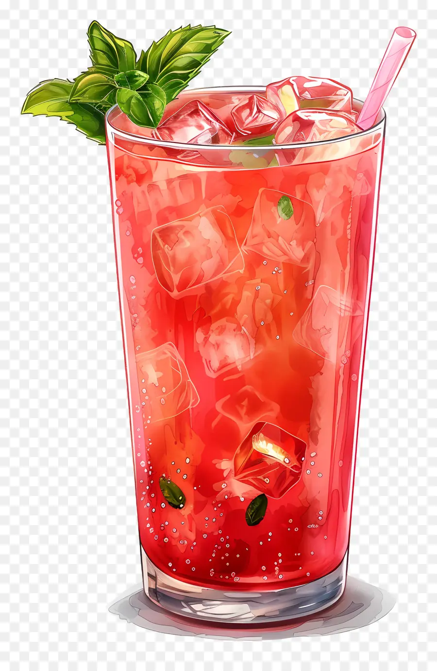 Bebida De Sharbat，Bebida Rosa PNG