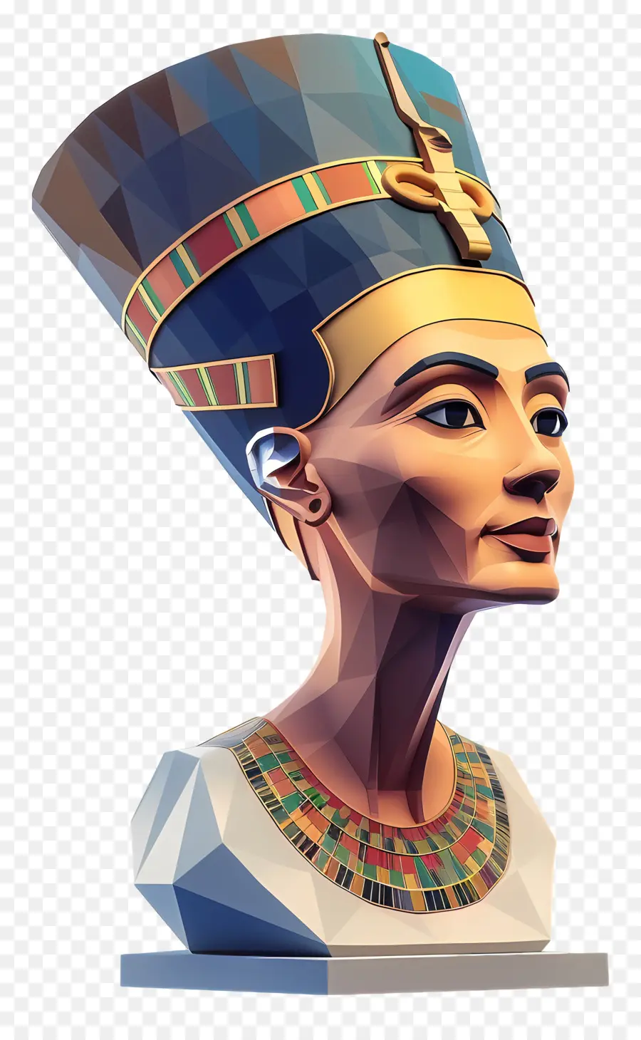 Busto De Nefertiti，Reina Egipcia PNG