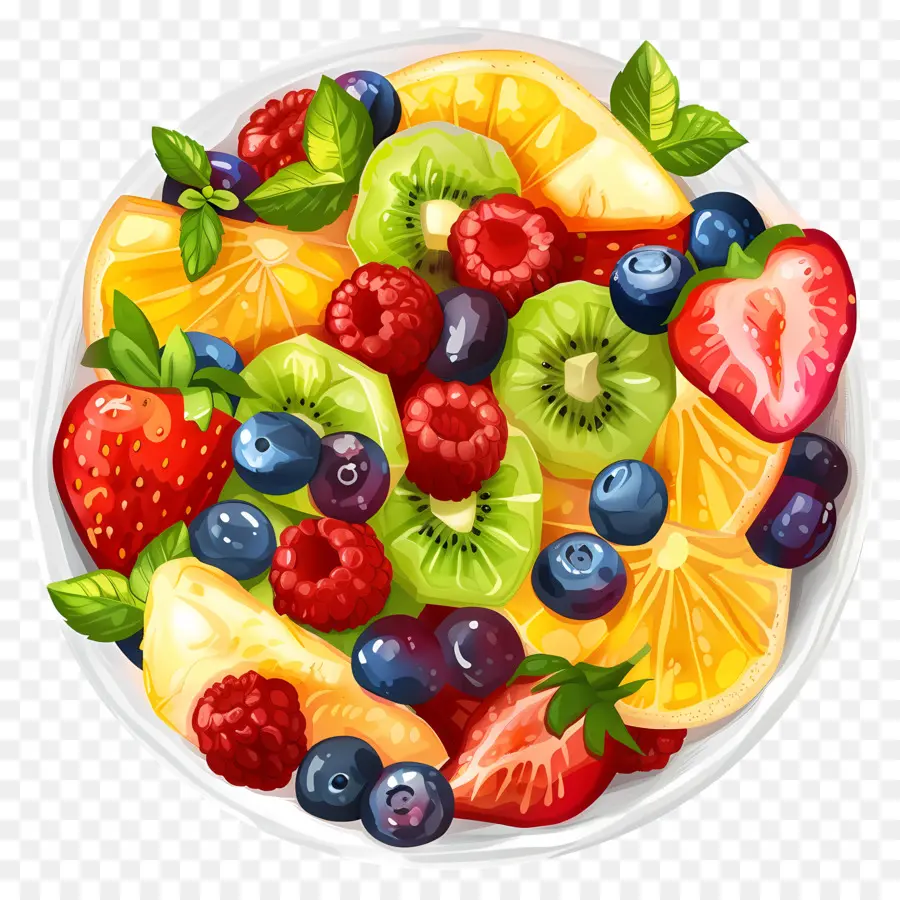 Ensalada De Frutas，Frutas Frescas PNG