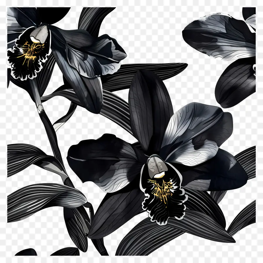 Orquídeas Negras，Orquídea Negra PNG