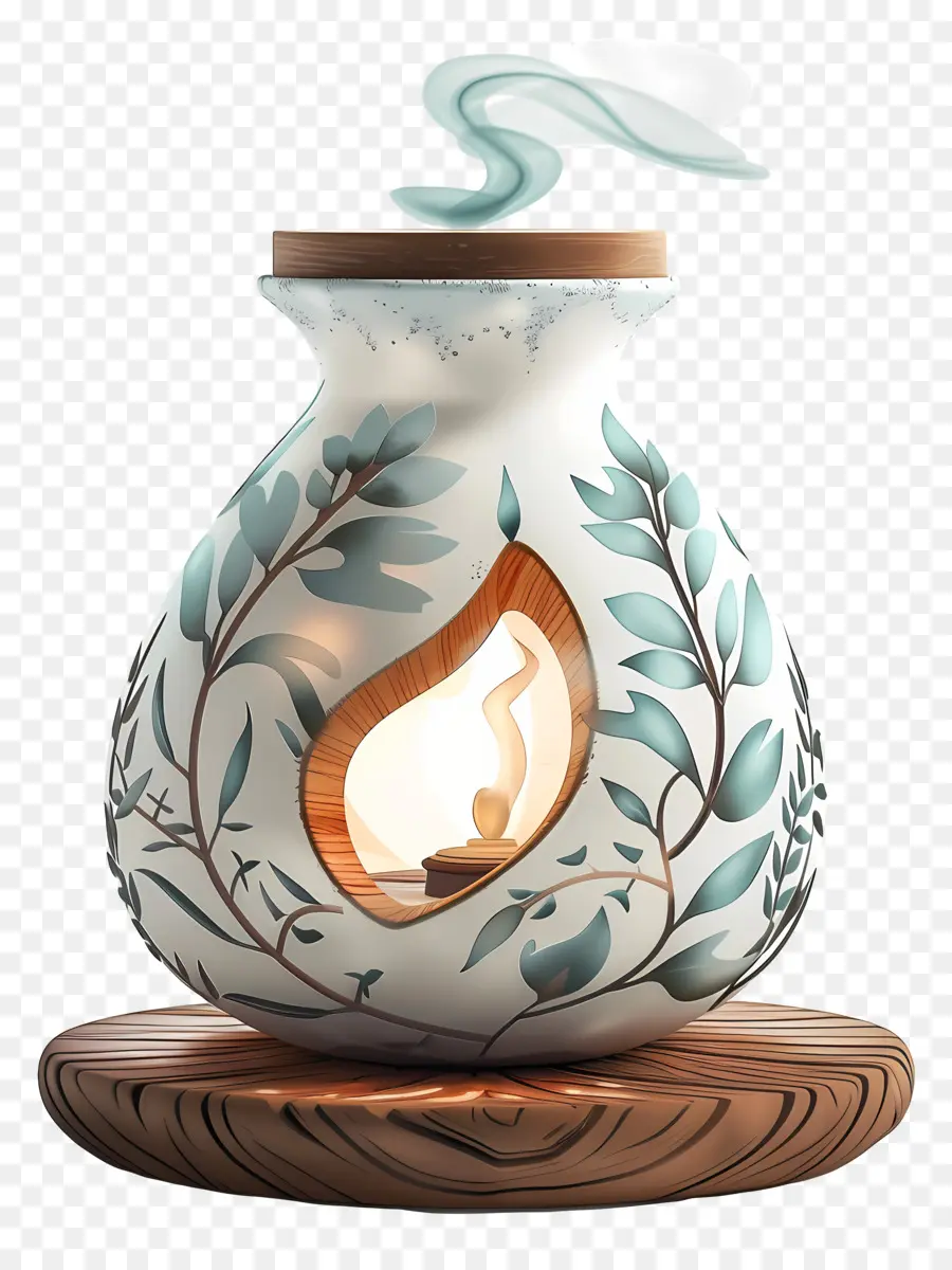 Aroma Quemador，Olla De Cerámica PNG