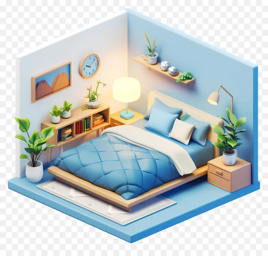 Dormitorio，Cama PNG