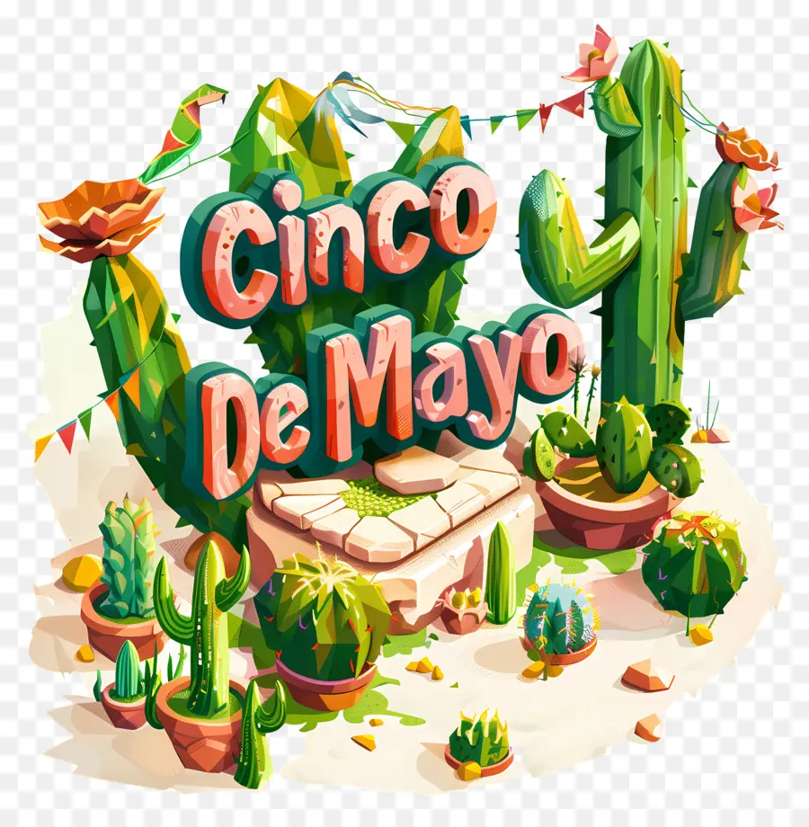 Cinco，Cacti PNG