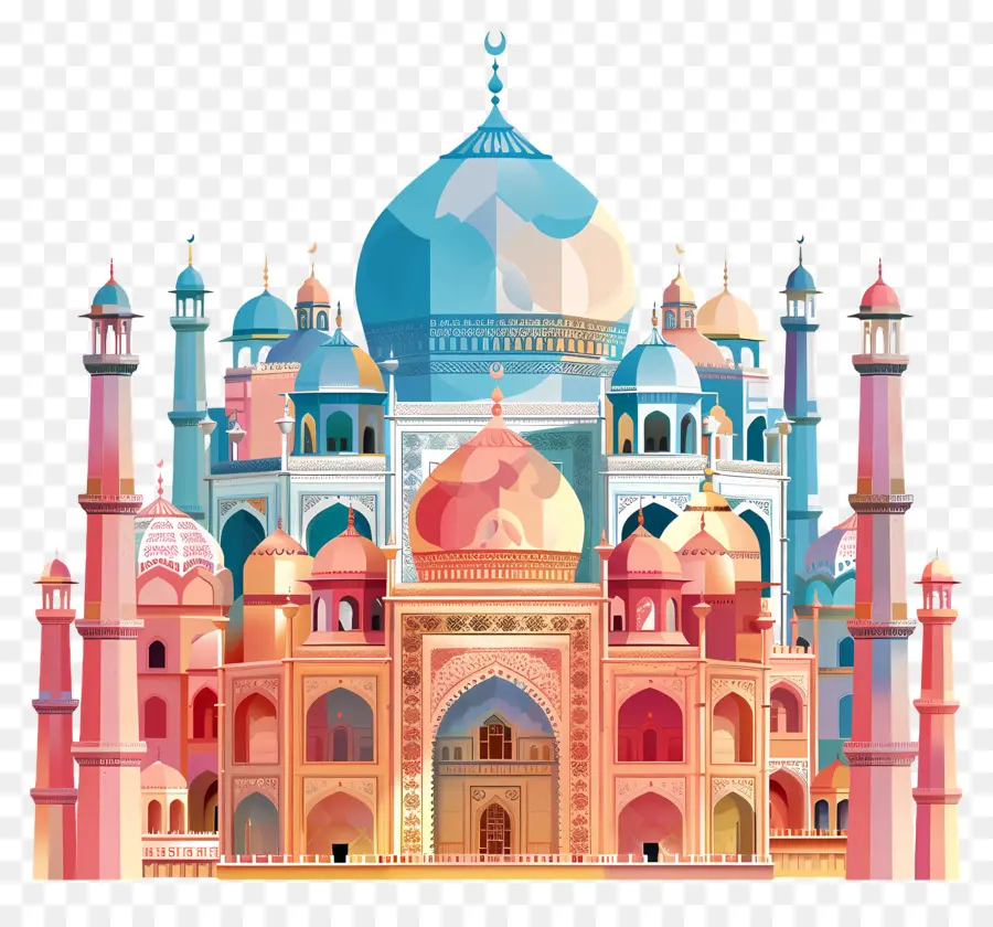 Taj Mahal，Mezquita PNG