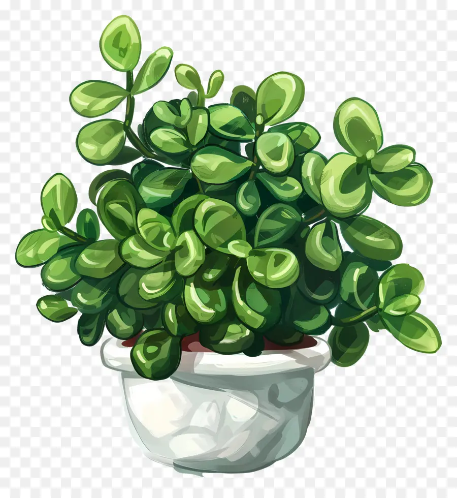 Planta De Jade De Ondulación，La Planta De Jade PNG