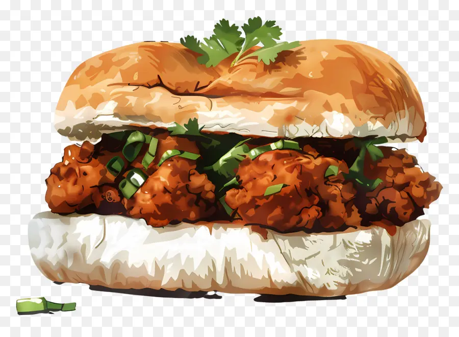 Dirigido Por I，Hamburguesa De Pollo PNG