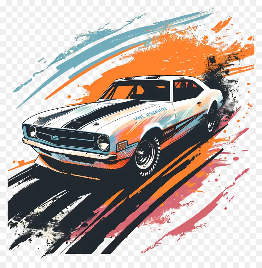 Día De Nascar，American Muscle Car PNG