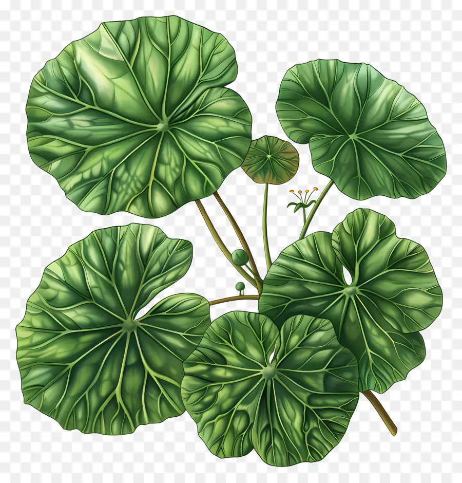 Hoja De Centella Asiatica，Planta Verde PNG