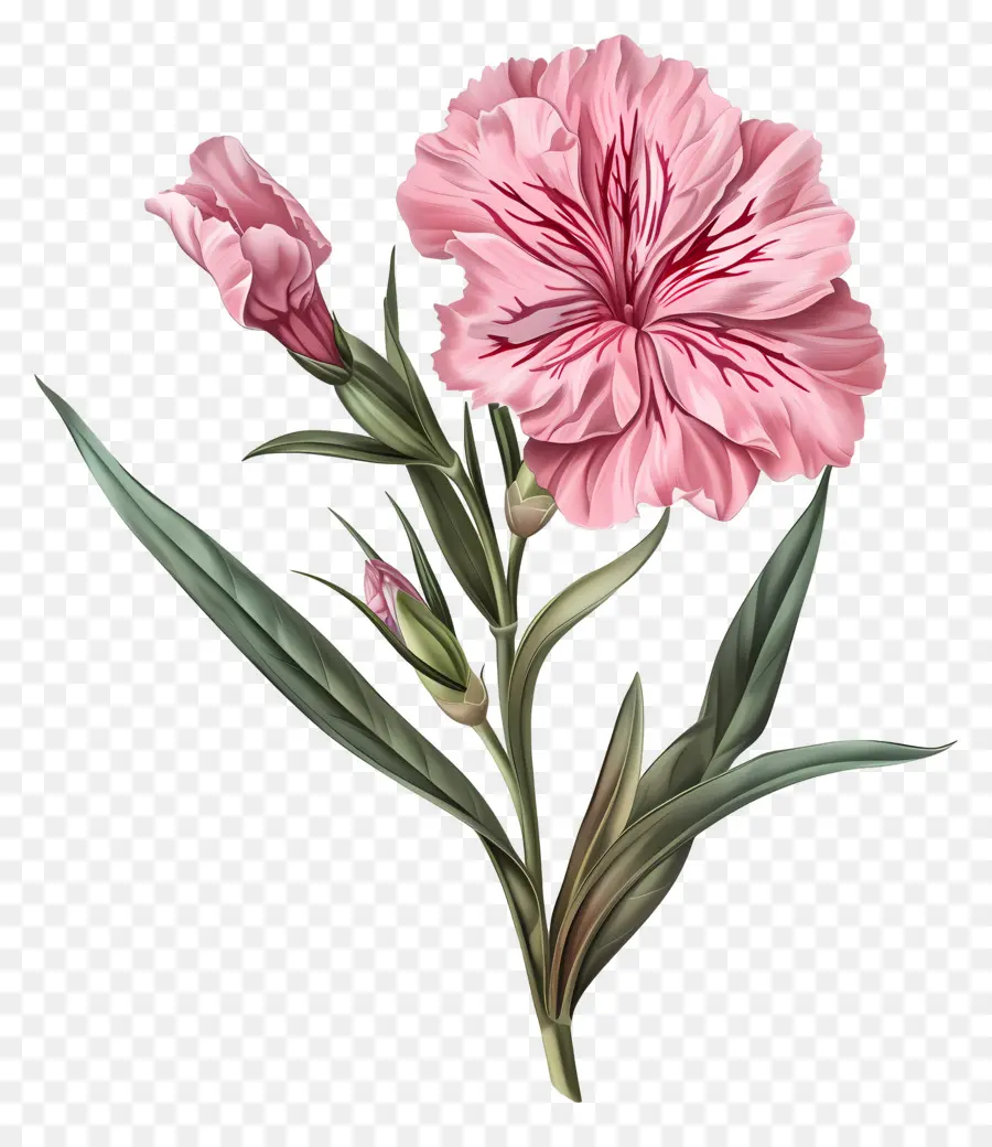 Dianthus Flor，Flor Rosa PNG