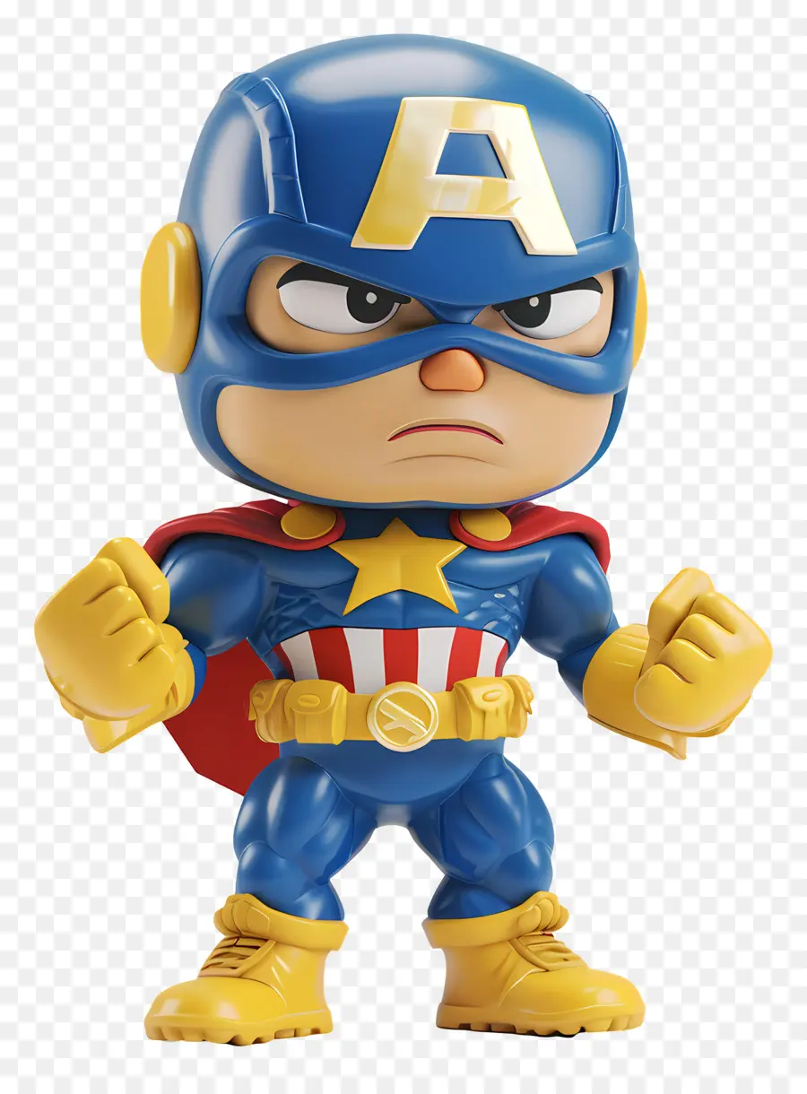 Figura De Acción De Superhéroes，Capitán América PNG