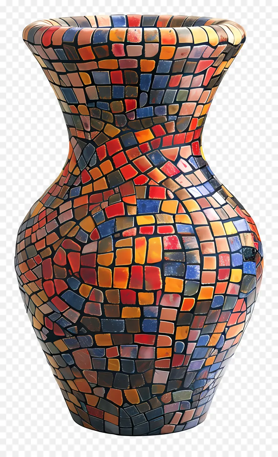 Jarrón Mosaico，Mosaico PNG