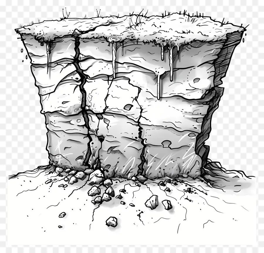 La Erosión Del Suelo，Formación De Roca PNG