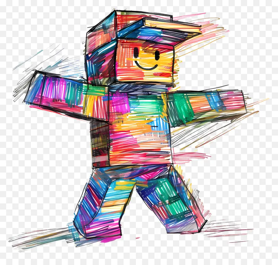 Roblox，Arte De Papel Colorido PNG