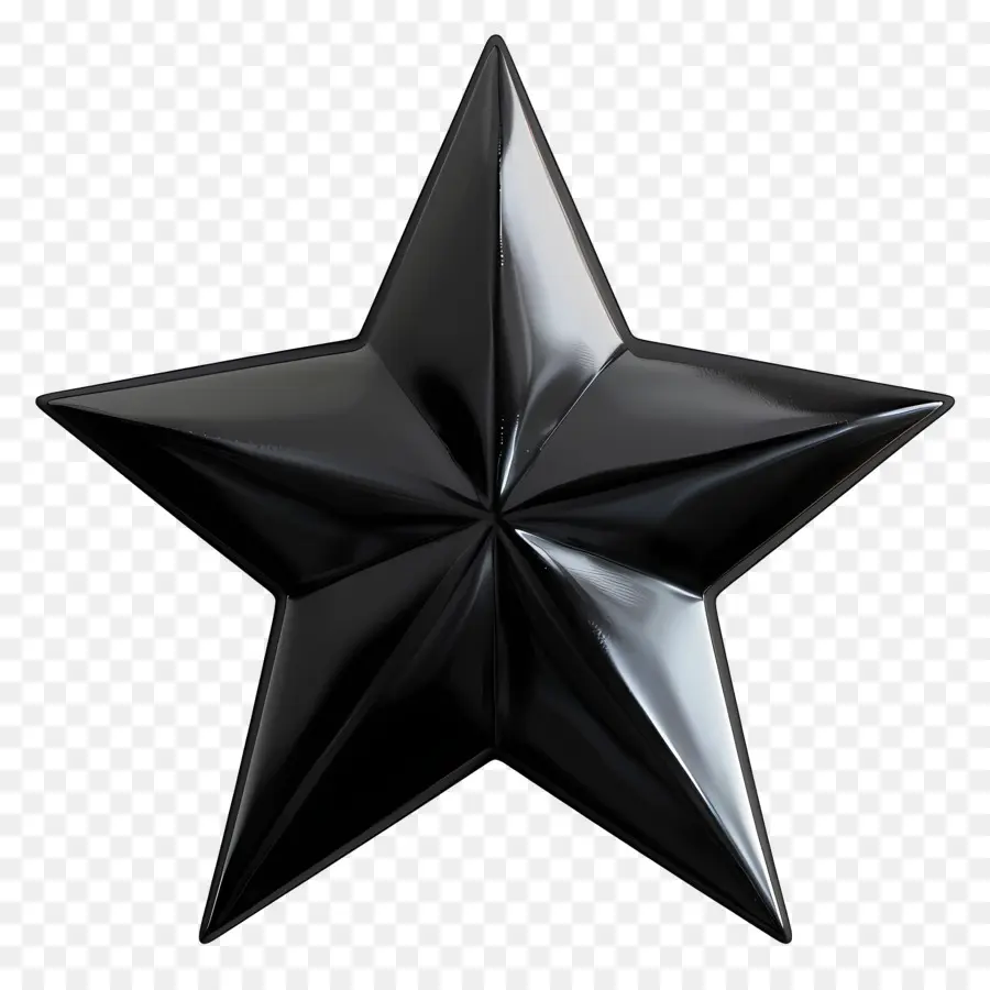 Black Star，Estrella Metálica PNG