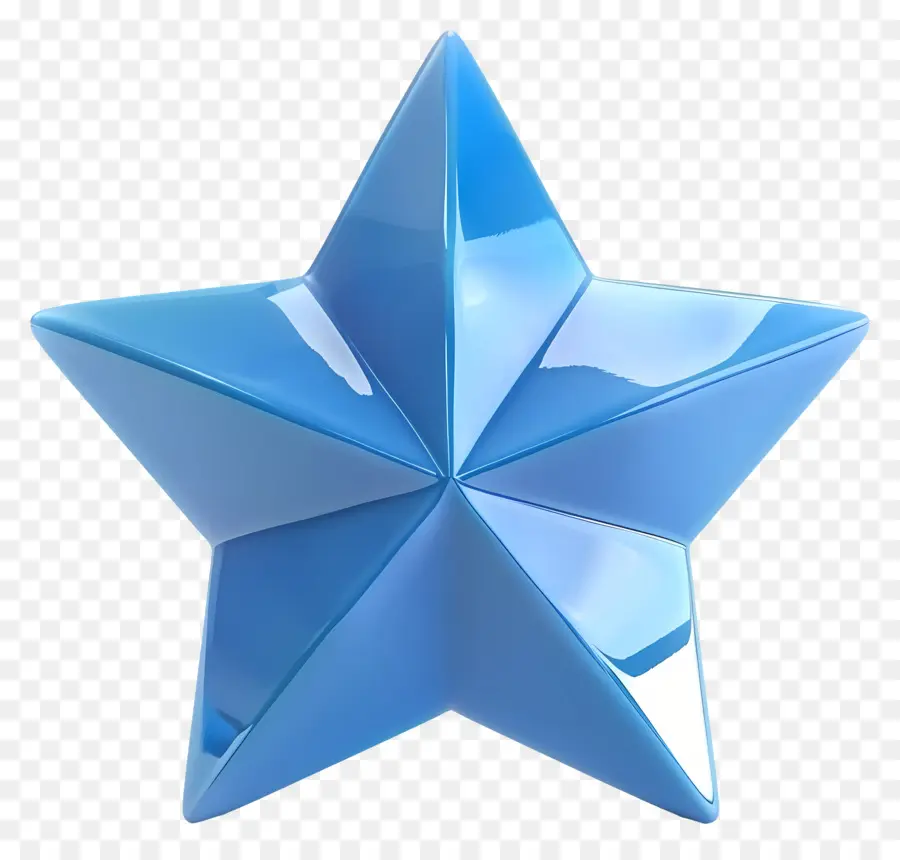 Blue Star，Reflectante PNG