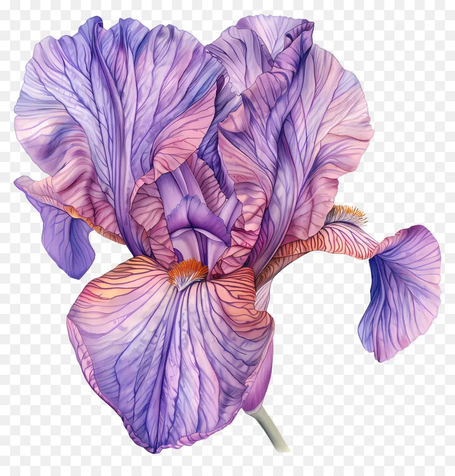 Flor De Iris，Morado PNG