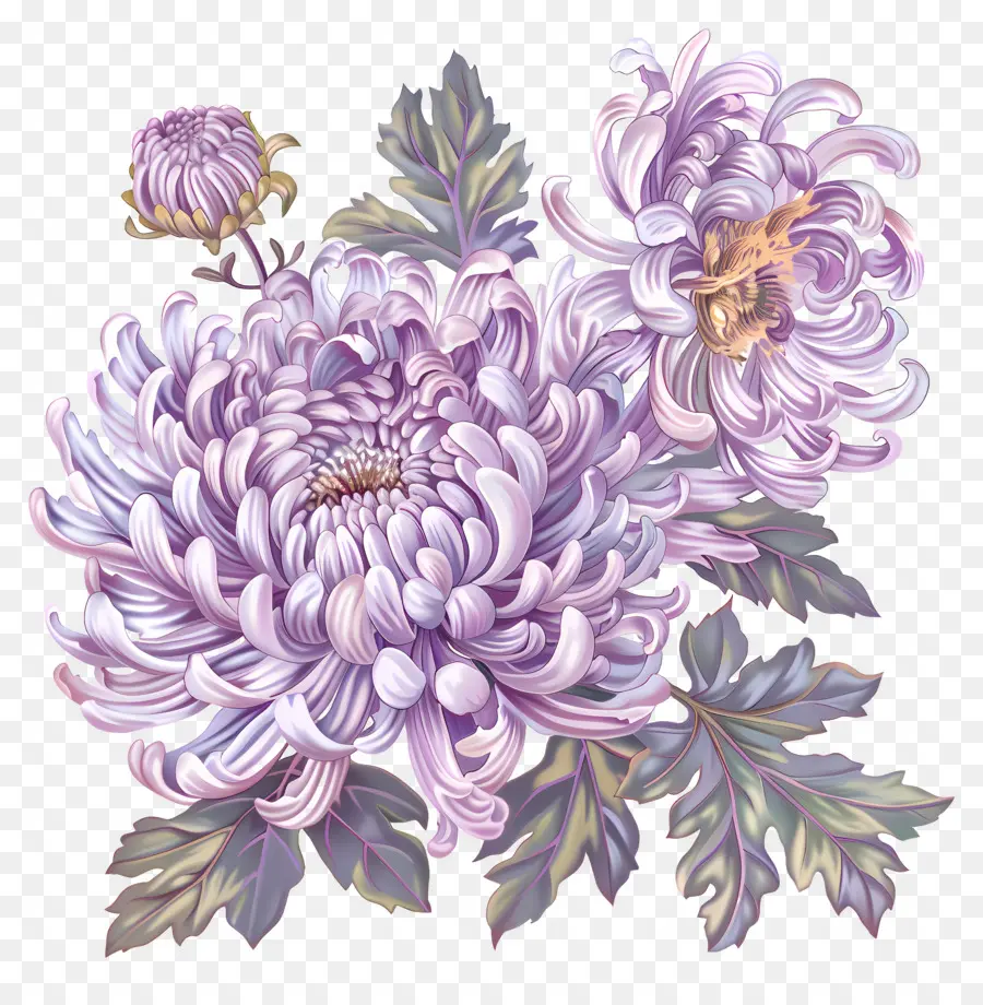 Púrpura De Crisantemo，Crisantemo PNG