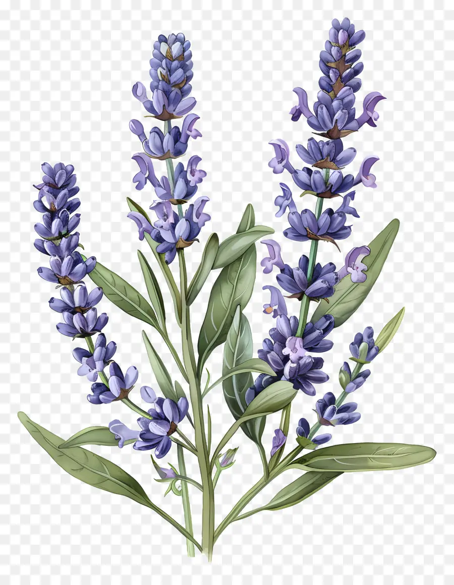 Flor De Lavanda，Flores Silvestres PNG