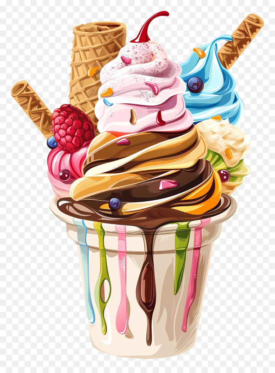 Taza De Helado，Helado PNG