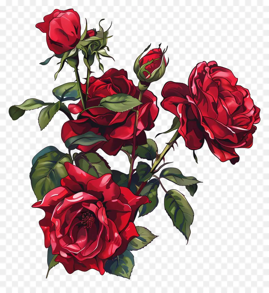 Rosas Rojas，Rosas Rosadas PNG