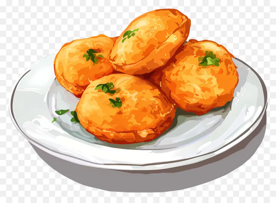 Batata Vada，Masa Frita PNG