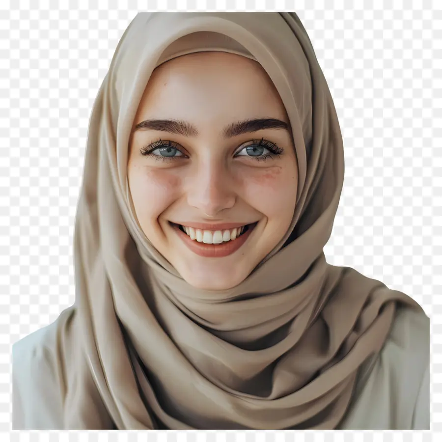 Tonos Neutros Hijab，Pañuelo En La Cabeza PNG