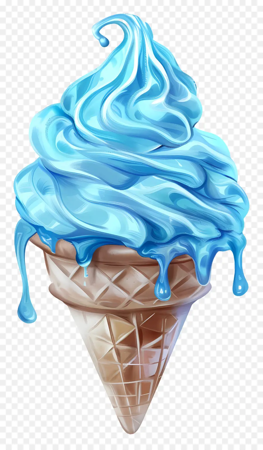 Helado Azul，Helado PNG