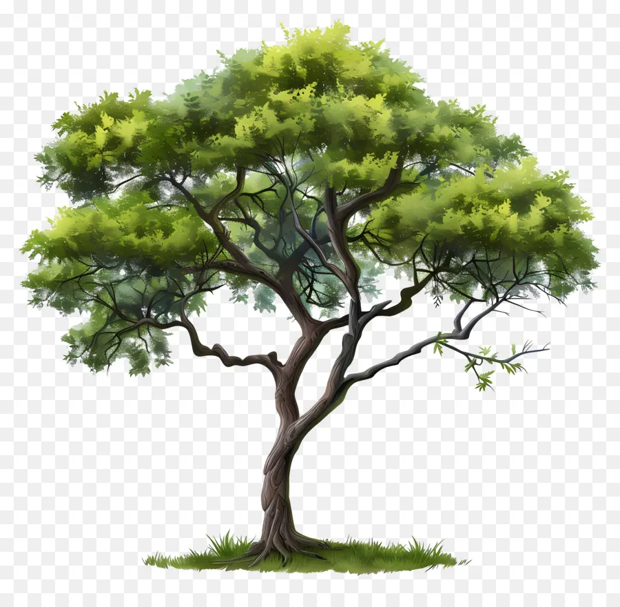 Acacia，árbol Verde PNG