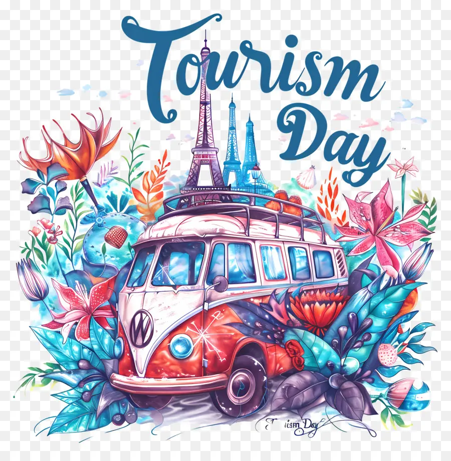 Día Del Turismo，Vintage Autobús PNG