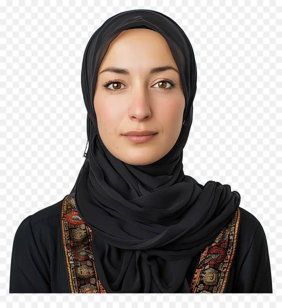 Retrato Mujer Hijab，Mujer PNG