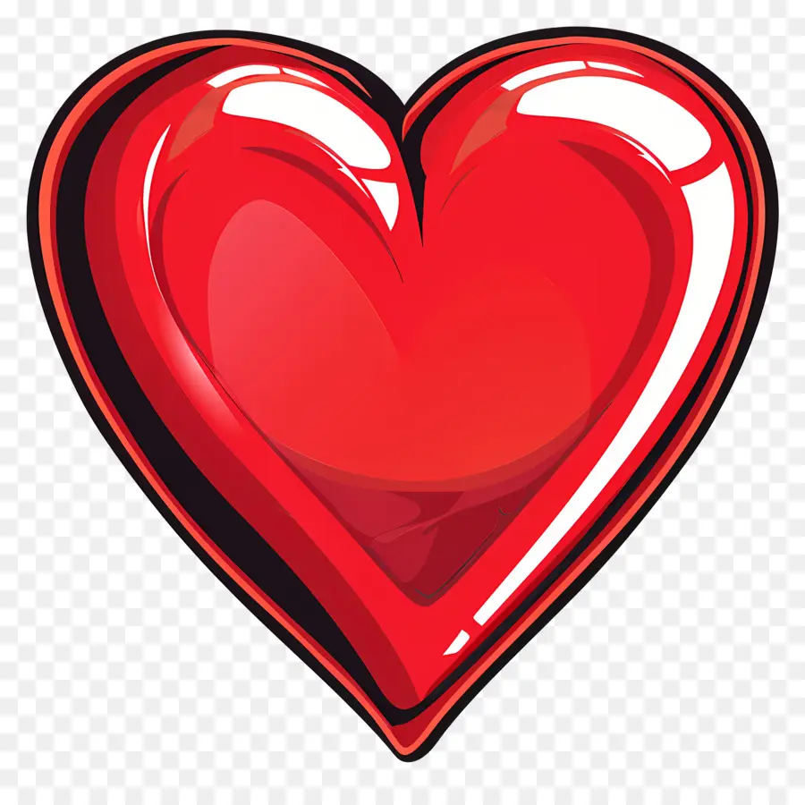 Corazón Rojo，Símbolo En Forma De Corazón PNG