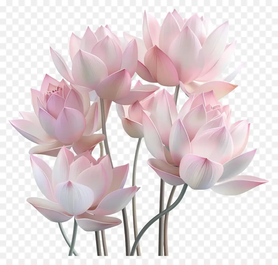 Flores De Loto，Loto Rosa PNG